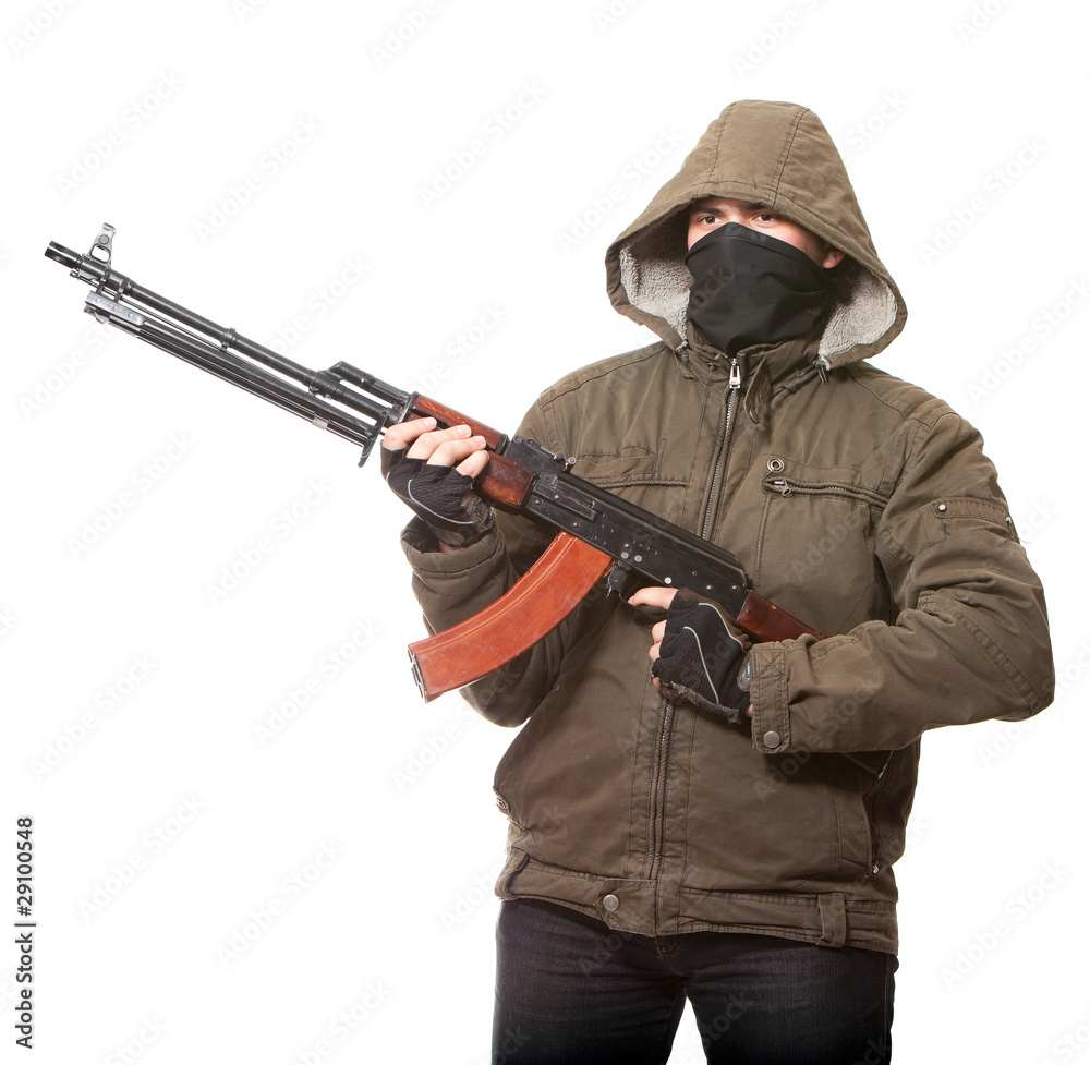 Terrorist with weapon Terrorist with weapon