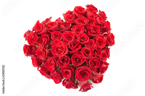 Rose heart isolated with clipping path
