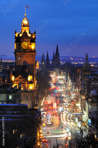 The Balmoral Hotel At Night