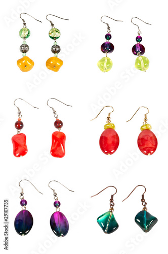 a set of earrings