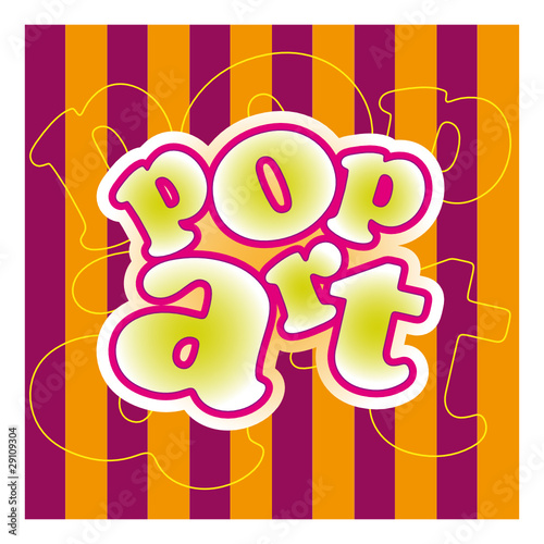 Pop art peinture artistique artiste peintre moderne 60 70
