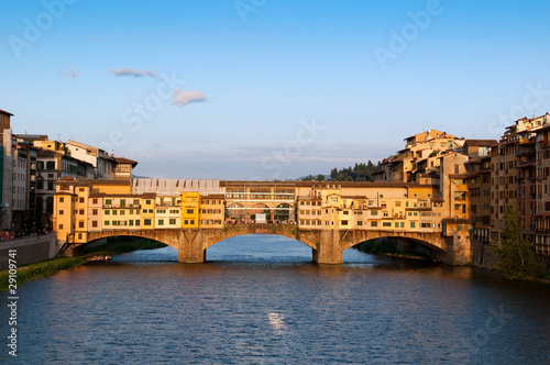 The Ponte Vecchio ("Old Bridge"). Florence, Italy.