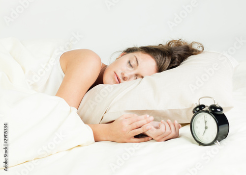 Sleeping young woman