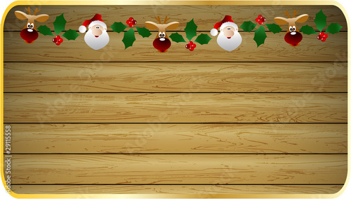 the vector Christmas and New Year banner