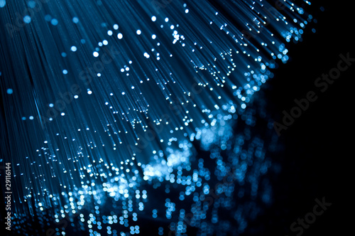 Fibre optics and reflections.