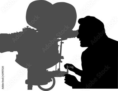 Cameraman silhouette