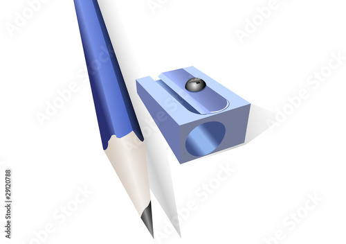 Pencil and pencil sharpener