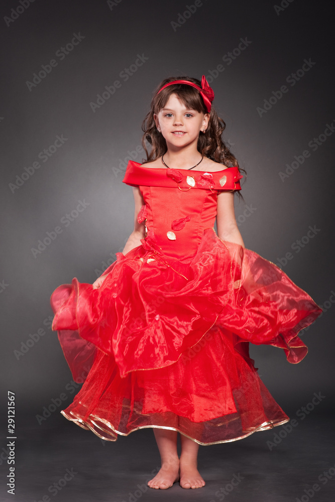 Beautiful little princess dancing Beautiful little princess dancing