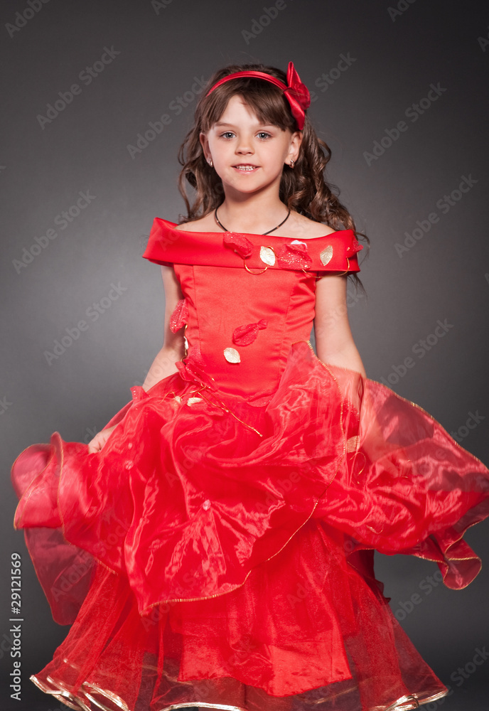 Beautiful little princess dancing Beautiful little princess dancing