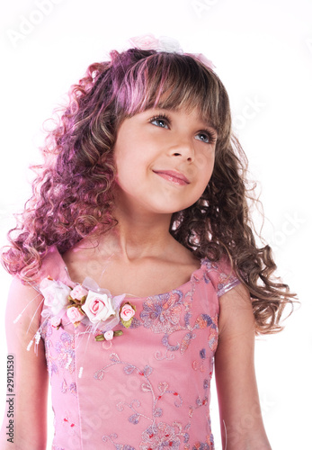 Beautiful little romantic girl