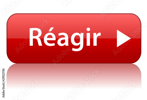 Bouton "REAGIR" (partager réagir réactions j'aime commentaires)