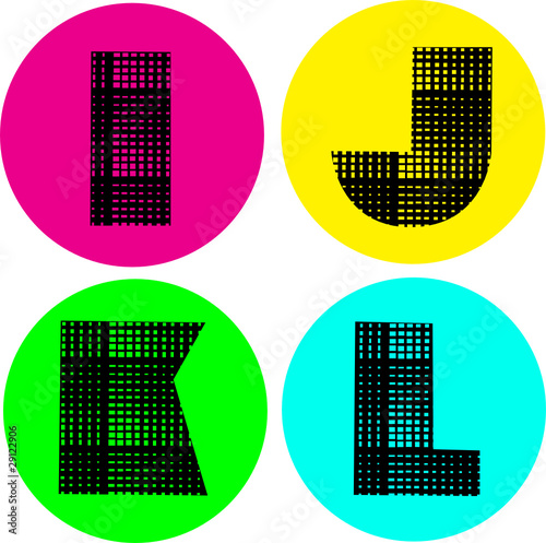 alphabet letters vector