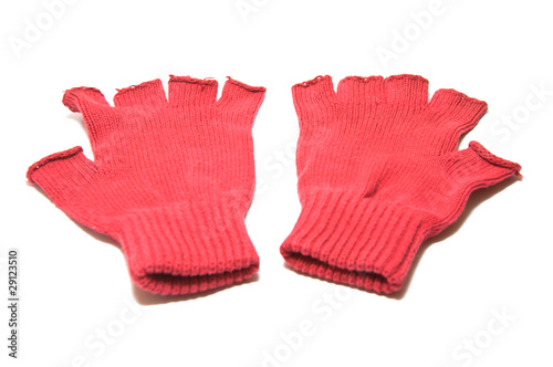 pair of red gloves