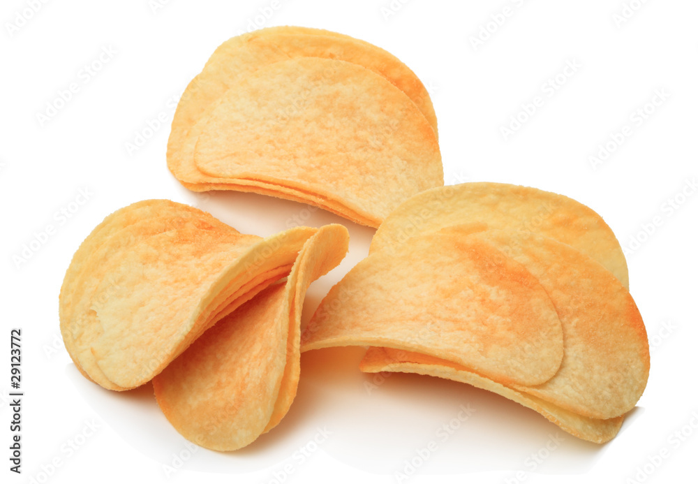 Chips on a white Chips on a white