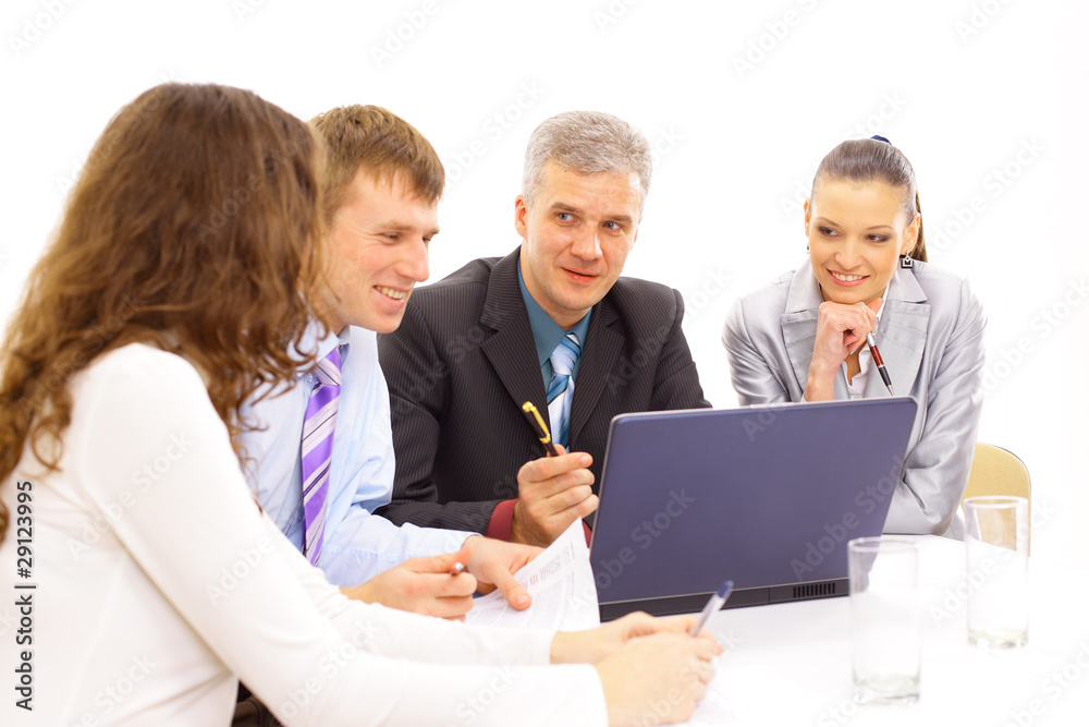 business team in office business team in office