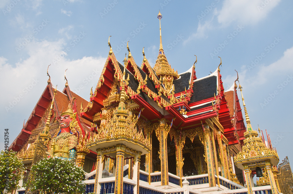Buddhist temple in the central region of Thailand. Buddhist temple in the central region of Thailand.