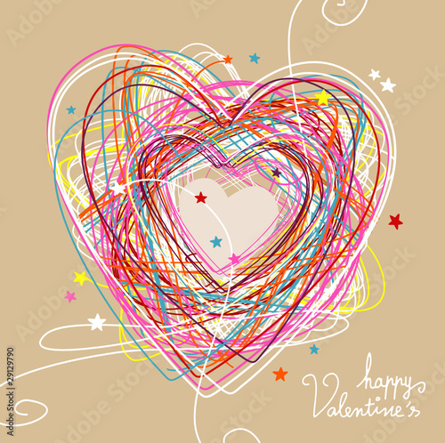doodle heart & Valentine's