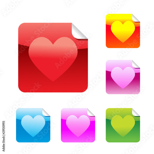 Wallpaper Mural Hearts stickers Torontodigital.ca