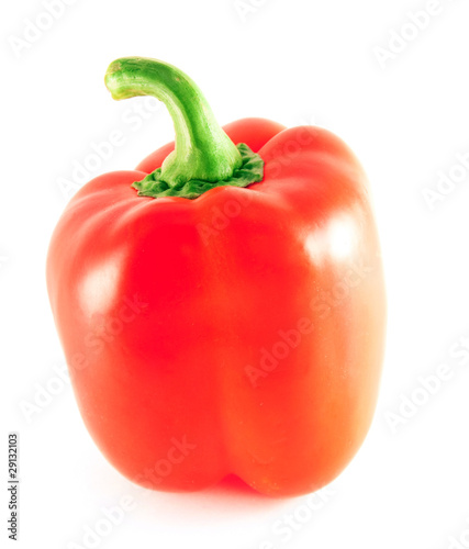 red pepper over white