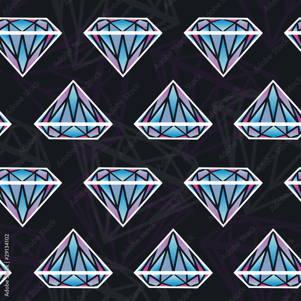 Fototapeta premium Seamless texture with diamonds