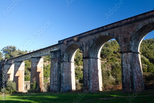Pont ferroviaire d'Albano sur le Golo en Haute Corse
