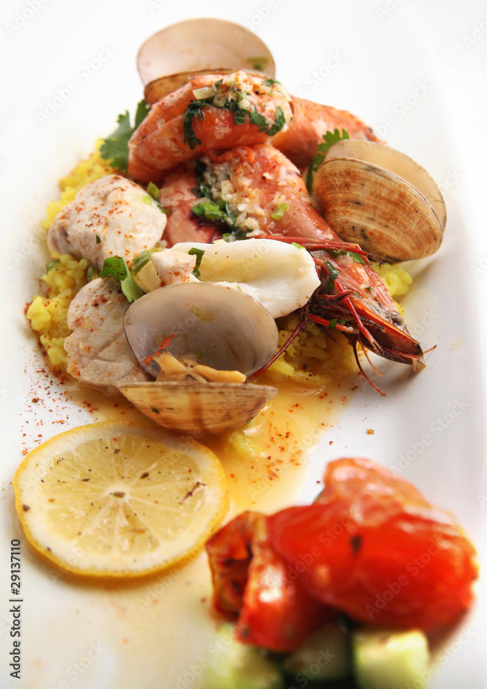 Seafood paella Seafood paella