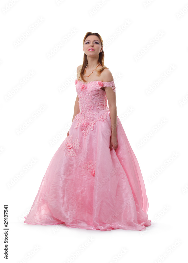 Dziewczyna w różowej sukience #29137541 - Postacie z bajek dla dzieci -  Plakaty | ecowall24.pl