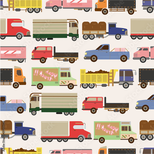 seamless truck pattern