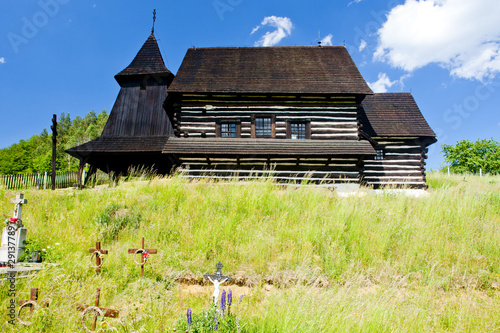 wooden church, Brezany, Slovakia photo