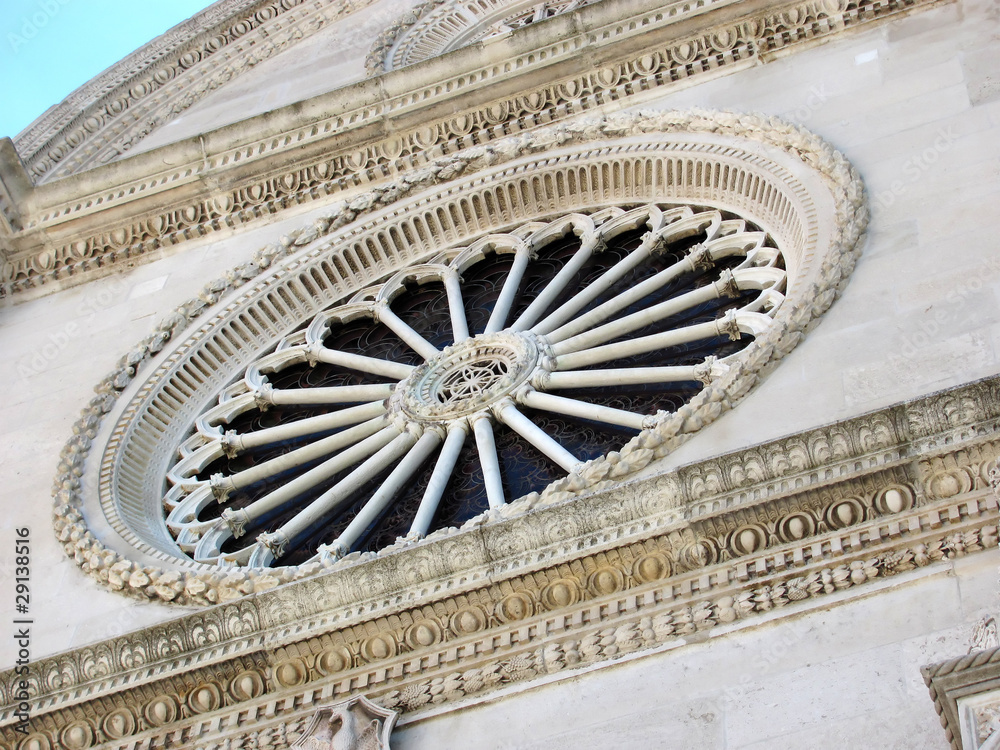 Obraz premium sibenik cathedral window
