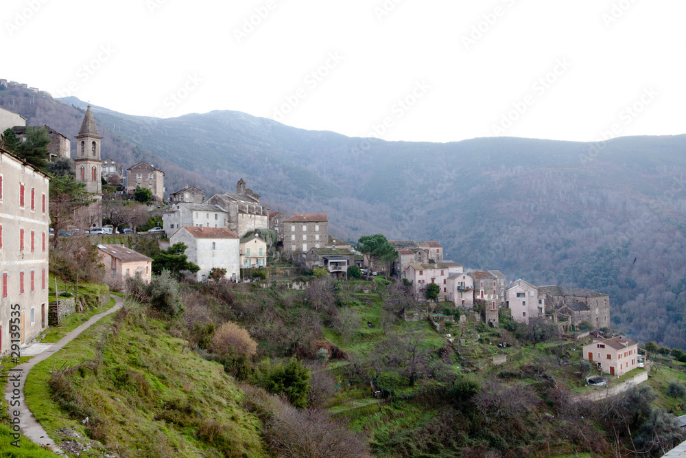 Village de Prunelli du Casacconi en Corse