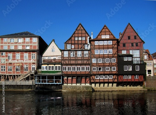 Lüneburg, Alte Häuser an der Ilmenau