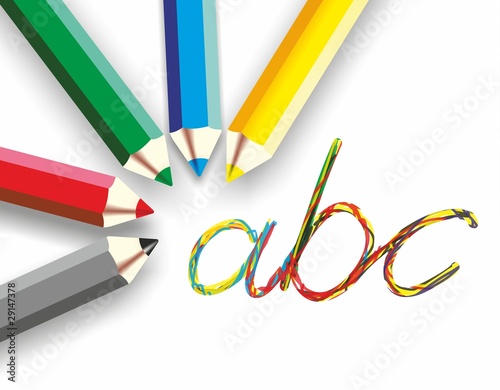 Buntstifte abc