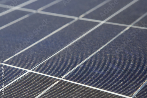 Close up solar panels