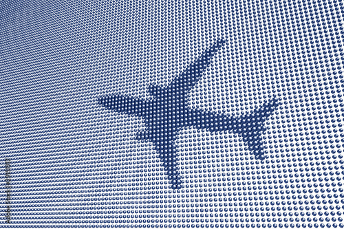 Tableau sur toile Aircraft  Digital Dot Screen