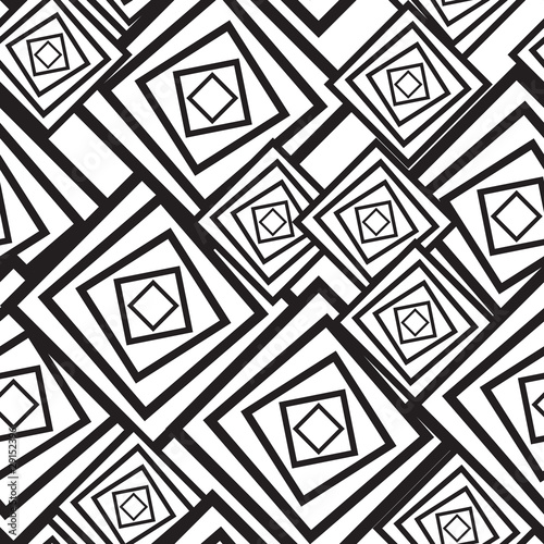 Black-and-white abstract background with squares