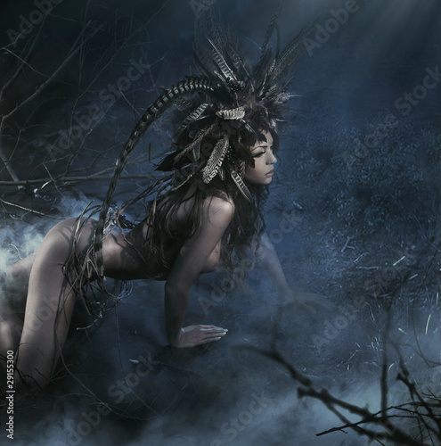 Fotografia Naked forest nymph