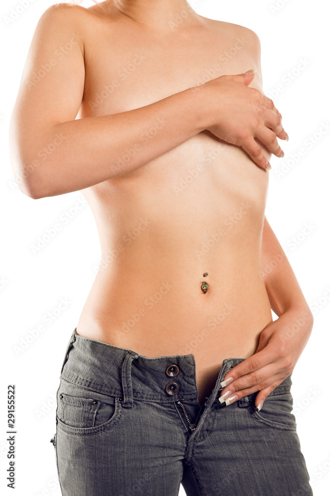 Naklejka premium nude girl
