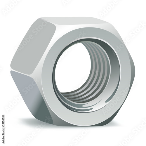Metallic 3D nut