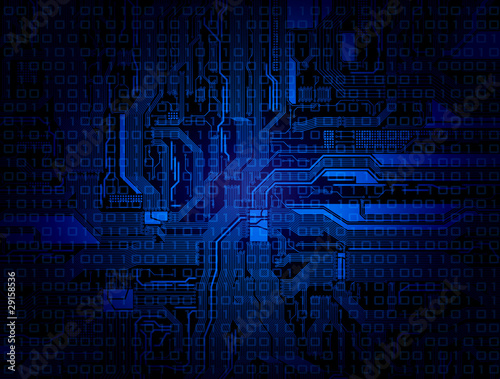background with detailed circuit pattern. Eps 10 vector