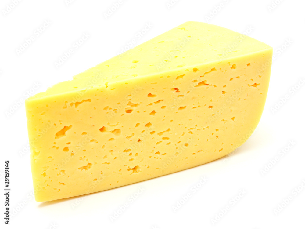 A piece of Swiss cheese