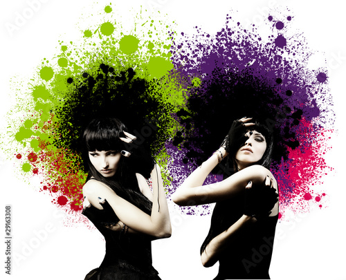 Fashion portrait of a beautiful young sexy woman.