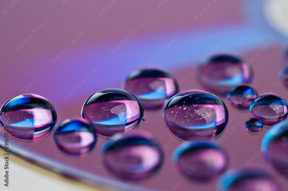 watter drops on dvd media watter drops on dvd media