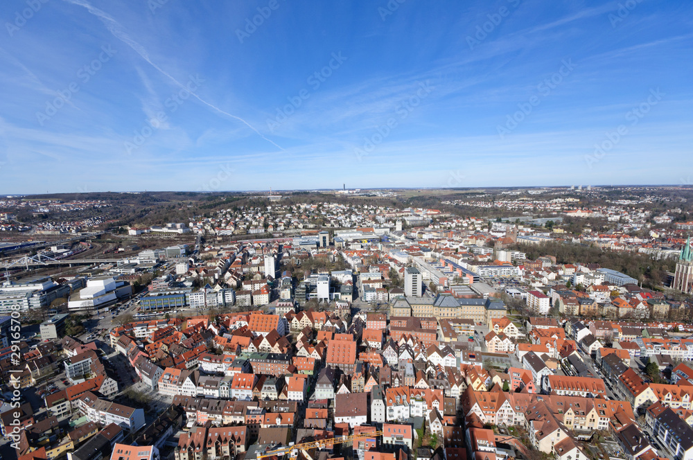 View from Ulm Minster, Germany