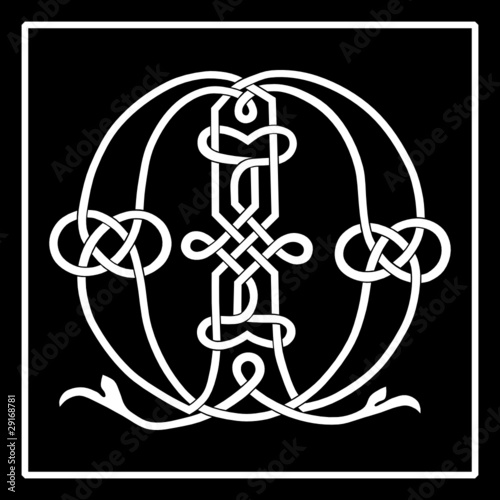 Celtic Knot-work Capital Letter M