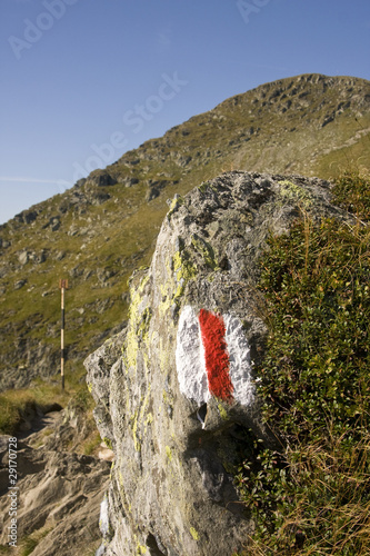 Tourist marking photo