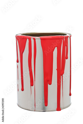 Tapety artystyczne Paint Can with Red spill