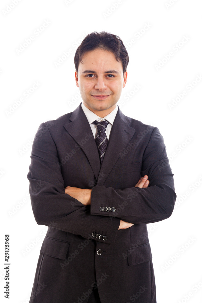 Confident businessman isolated on white Confident businessman isolated on white