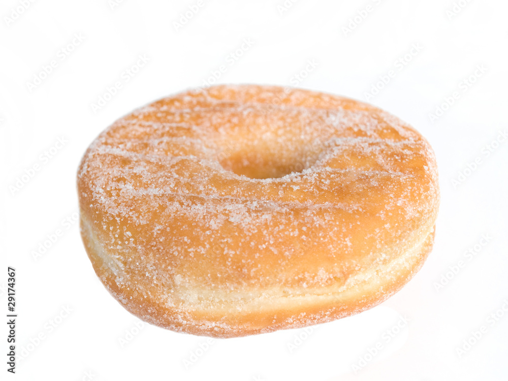 Donut Isolated on White Background