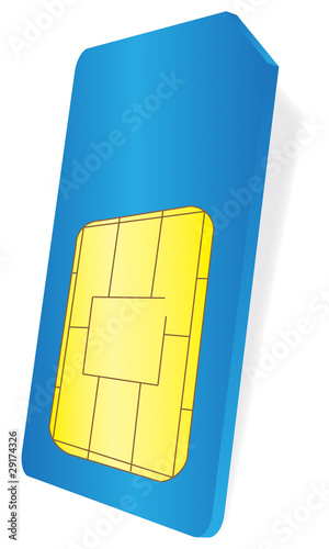 SIM Karte blau